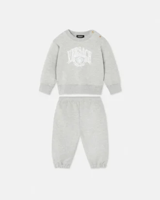 Ensemble sweat-shirt en jersey de coton imprimé pour bébé