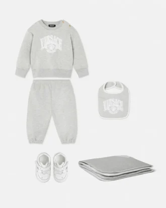 Ensemble sweat-shirt en jersey de coton imprimé pour bébé