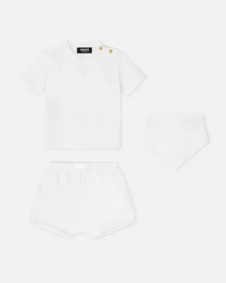 Ensemble t-shirt en jersey de coton orné pour bébé