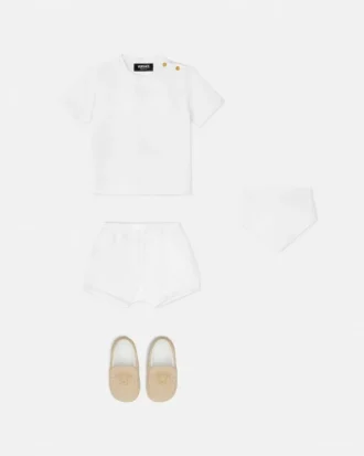 Ensemble t-shirt en jersey de coton orné pour bébé
