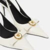 Escarpins à bride arrière en cuir Gianni Ribbon 85 mm Escarpins à bride arrière en cuir Gianni Ribbon 85 mm