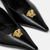 Escarpins à bride arrière en cuir La Medusa 55 mm Escarpins à bride arrière en cuir La Medusa 55 mm