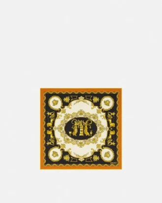 Foulard en twill de soie imprimé 45 cm