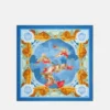 Foulard en twill de soie imprimé 90 cm