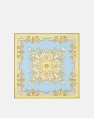 Foulard en twill de soie imprimé 90 cm