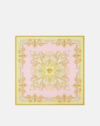 Foulard en twill de soie imprimé 90 cm
