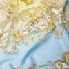 Foulard en twill de soie imprimé 90 cm