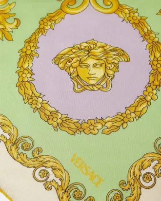 Foulard en twill de soie imprimé 90 cm