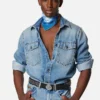 Foulard en twill de soie imprimé 90 cm