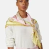 Foulard en twill de soie imprimé 90 cm