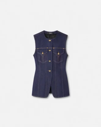 Gilet ajusté en denim