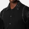 Gilet en maille cachemire mélangé orné Gilet en maille cachemire mélangé orné