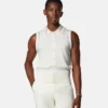 Gilet en maille cachemire mélangé orné Gilet en maille cachemire mélangé orné