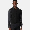 Gilet en maille cachemire mélangé orné Gilet en maille cachemire mélangé orné
