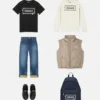 Gilet matelassé pour enfant avec logo Versace