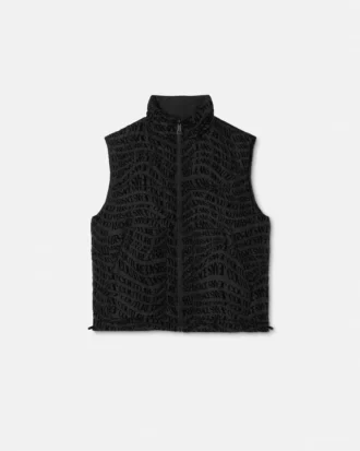 Gilet réversible Liquify Logomania Flock