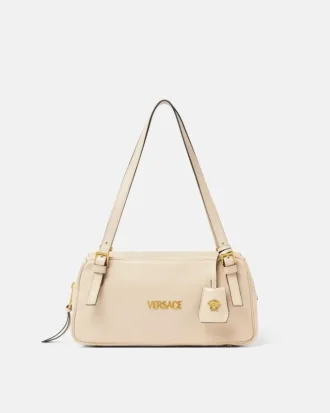 Grand sac bowling Versace Tag en cuir nappa