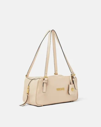 Grand sac bowling Versace Tag en cuir nappa