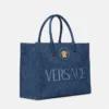 Grand sac cabas en denim La Medusa Grand sac cabas en denim La Medusa