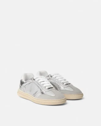 Greca Court Metallic Sneakers
