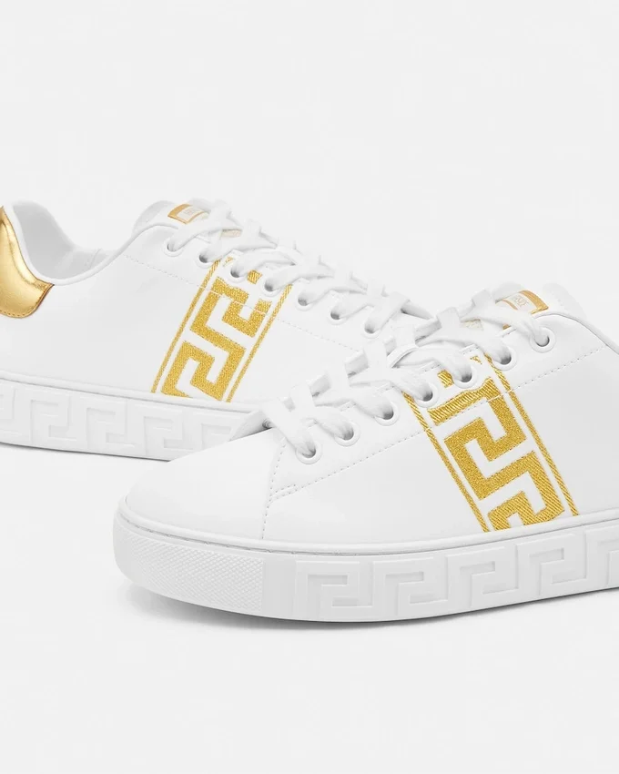 Greca Embroidered Nylon Sneakers Greca Embroidered Nylon Sneakers