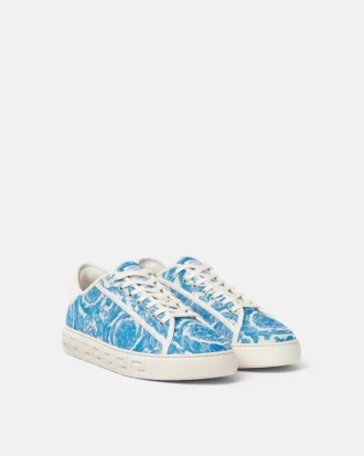 Greca Jacquard Canvas Sneakers Greca Jacquard Canvas Sneakers