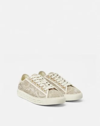 Greca Jacquard Canvas Sneakers Greca Jacquard Canvas Sneakers