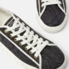 Greca Jacquard Canvas Sneakers