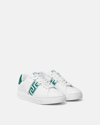 Greca Sneakers en nylon brodé