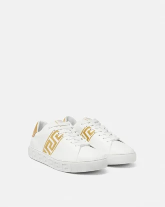 Greca Sneakers en nylon brodé
