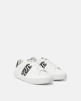 Greca Sneakers en nylon brodé