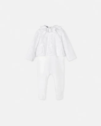 Grenouillère bébé en coton dévoré