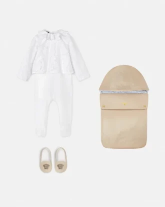 Grenouillère bébé en coton dévoré