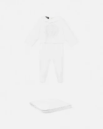 Grenouillère bébé en jersey de coton brodé