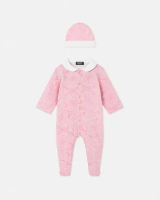 Grenouillère en jersey de coton imprimé pour bébé