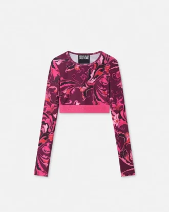 Haut court Porcelain Barocco Crop Top