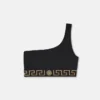 Haut de bikini asymétrique en jacquard Haut de bikini asymétrique en jacquard