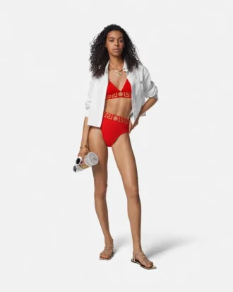 Haut de bikini en mélange de nylon