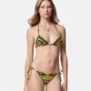 Haut de bikini imprimé en nylon mélangé Haut de bikini imprimé en nylon mélangé