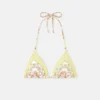 Haut de bikini triangle imprimé Haut de bikini triangle imprimé