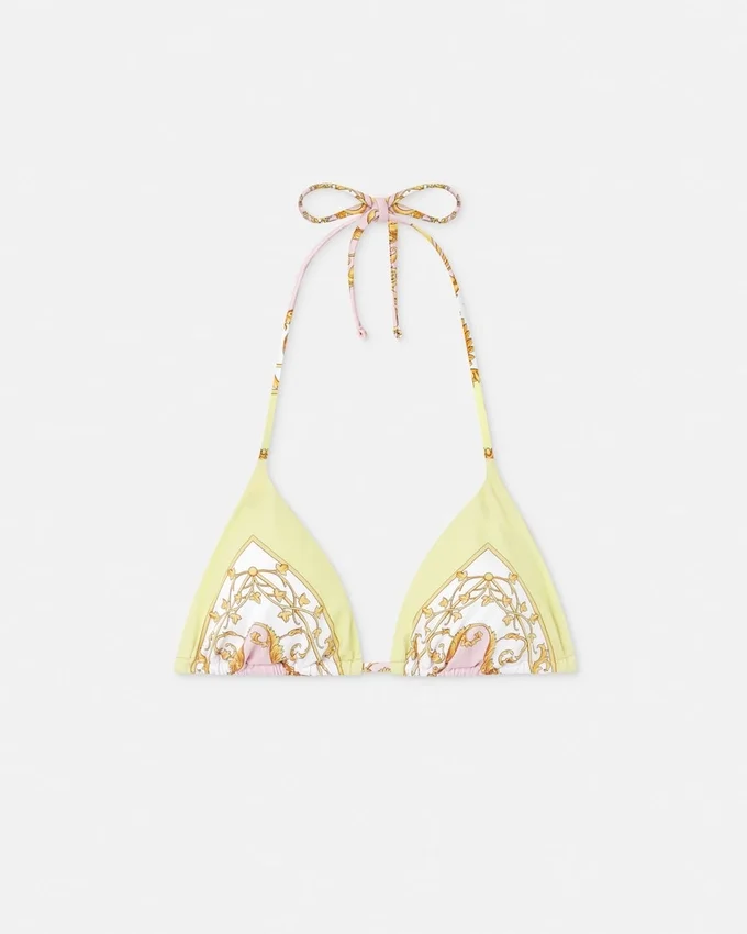 Haut de bikini triangle imprimé Haut de bikini triangle imprimé