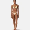 Haut de bikini triangle imprimé Haut de bikini triangle imprimé