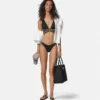 Haut de bikini triangle jacquard Haut de bikini triangle jacquard