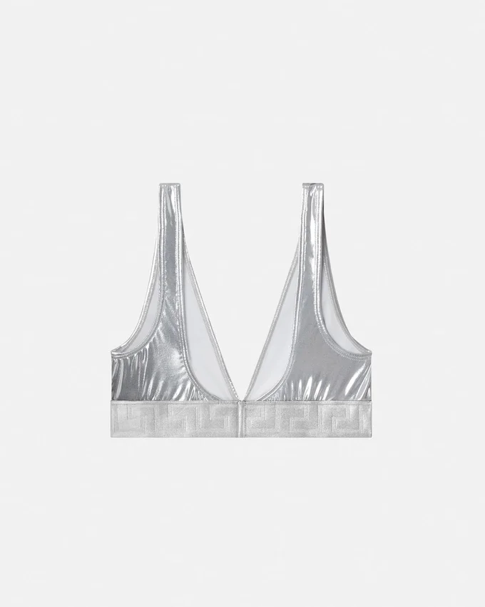 Haut de bikini triangle métallisé Haut de bikini triangle métallisé