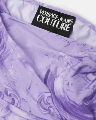 Haut drapé en viscose imprimée