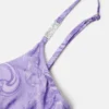 Haut drapé en viscose imprimée