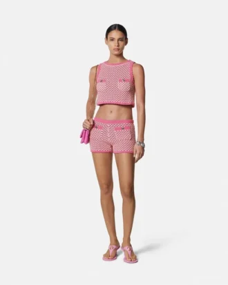 Haut en maille crochetée