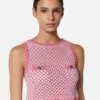 Haut en maille crochetée