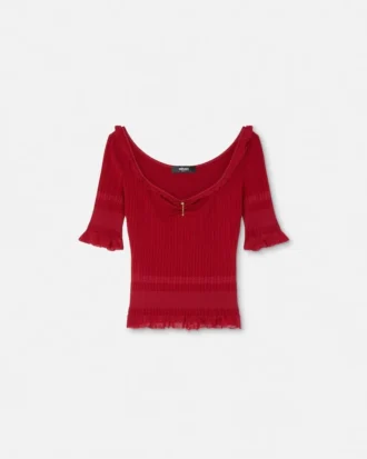 Haut en maille Safety Pin