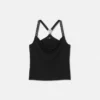 Haut froncé en jersey crêpe extensible